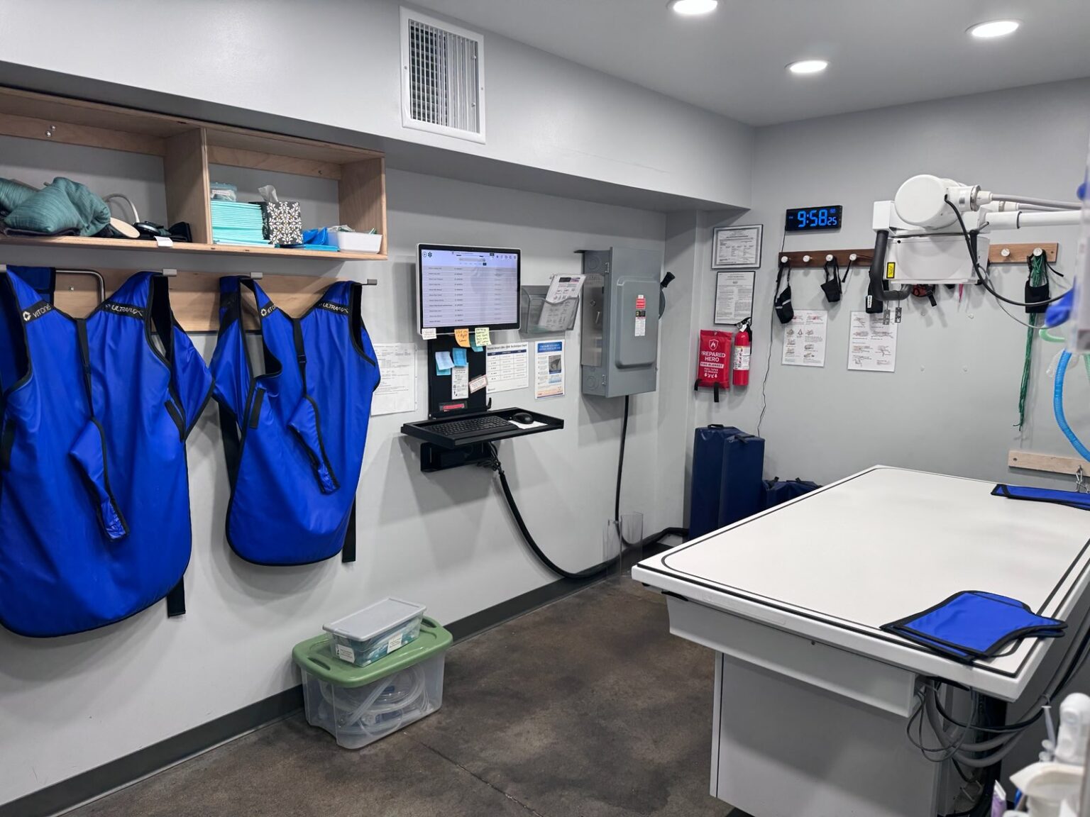 x ray area at urgent pet care