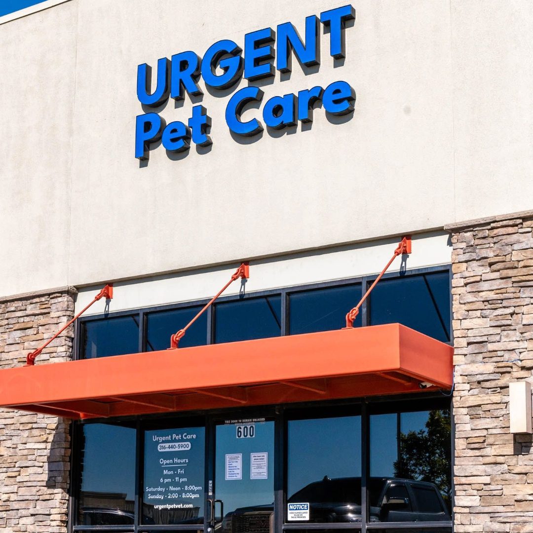 exterior of the urgent pet care building